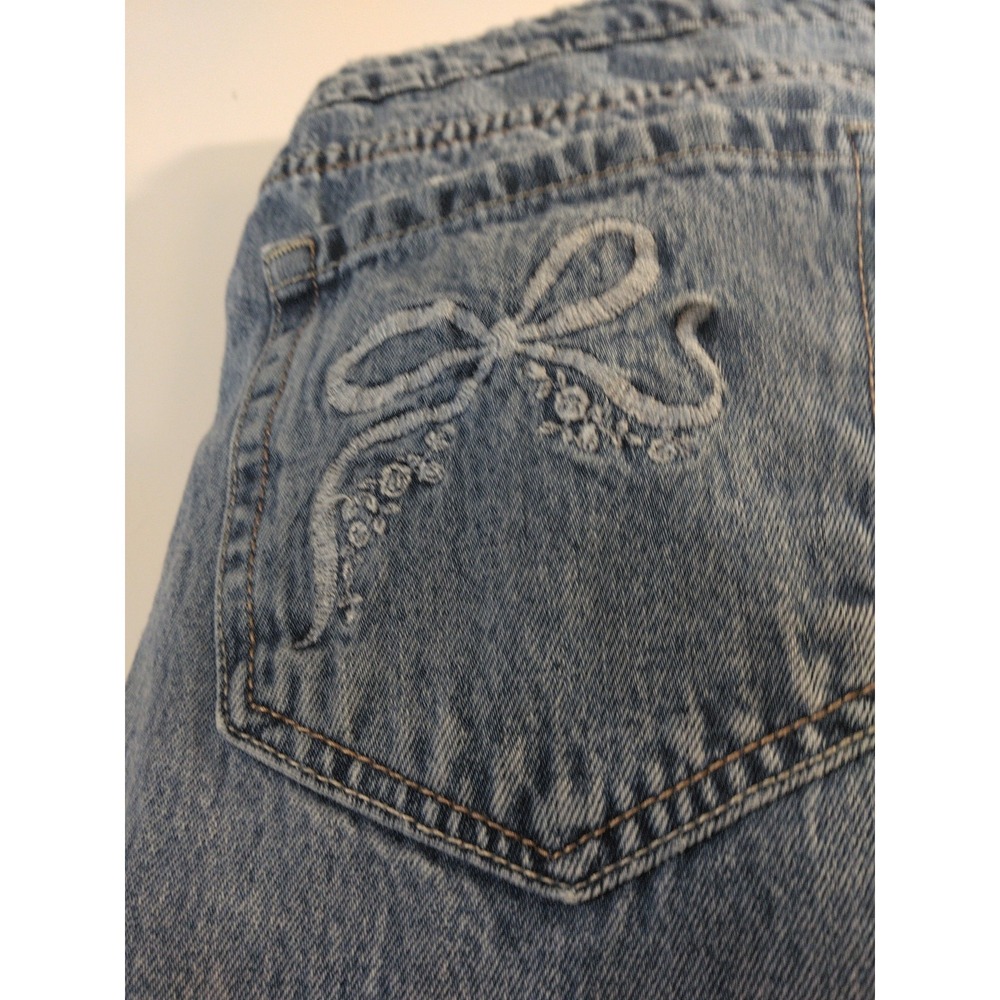 Hollister Womens Low Rise Baggy Jeans Size 26 R Blue Light Wash Wide Leg - Picture 8 of 9